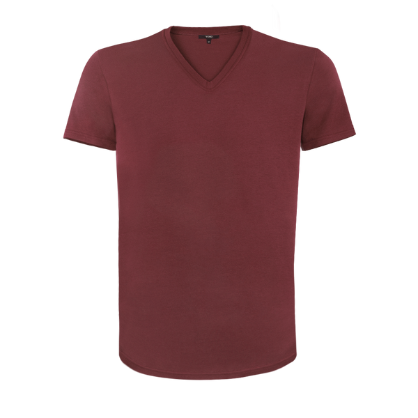 Casual short-sleeved red t-shirt