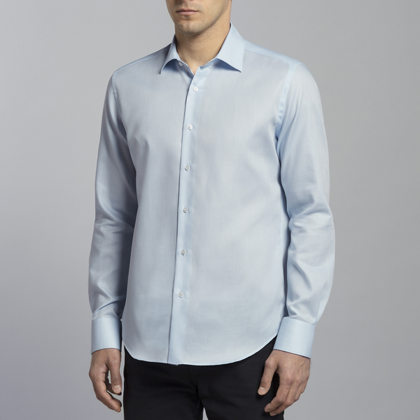 Regular Fit No-Iron Shirt / Twill Light Blue