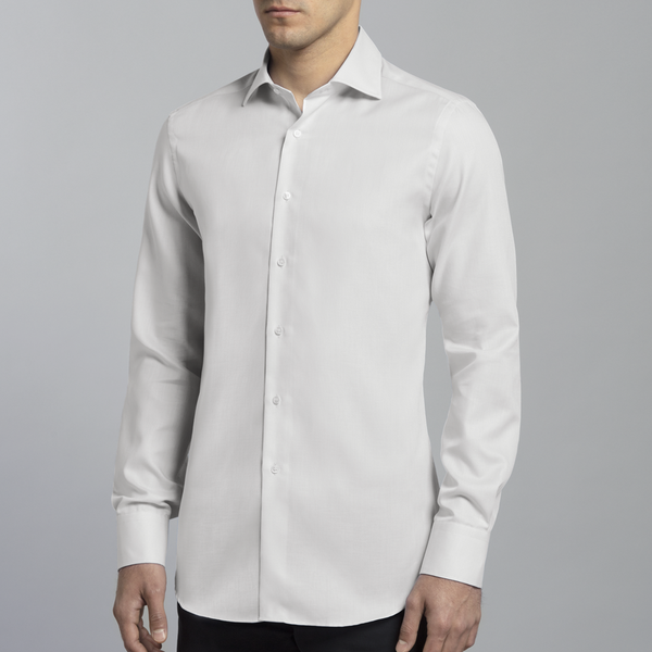 Slim Fit No-Iron Shirt / White
